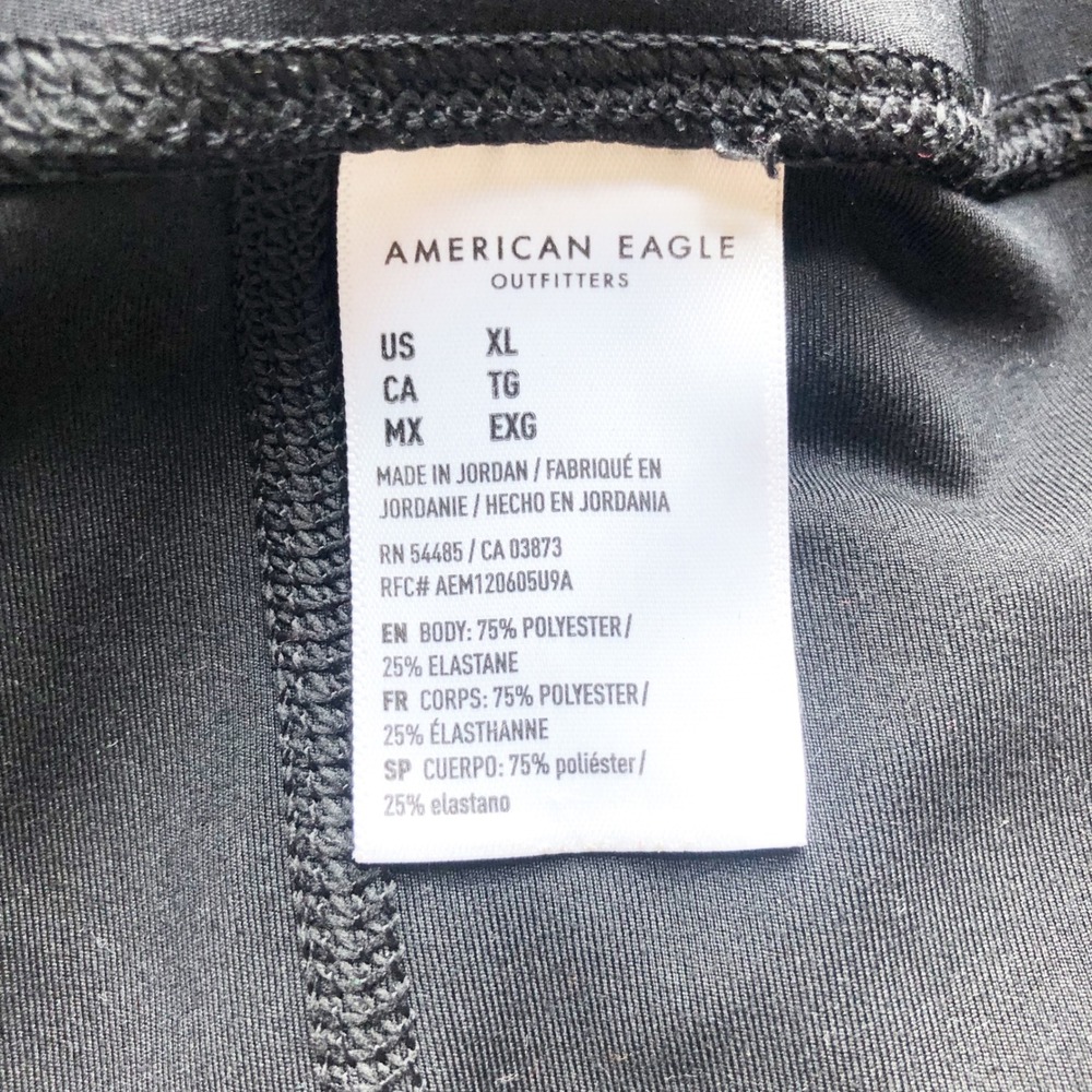 American Eagle Shorts Womens XL The Everything Pocket Bike Black High Waisted - Picture 5 of 9